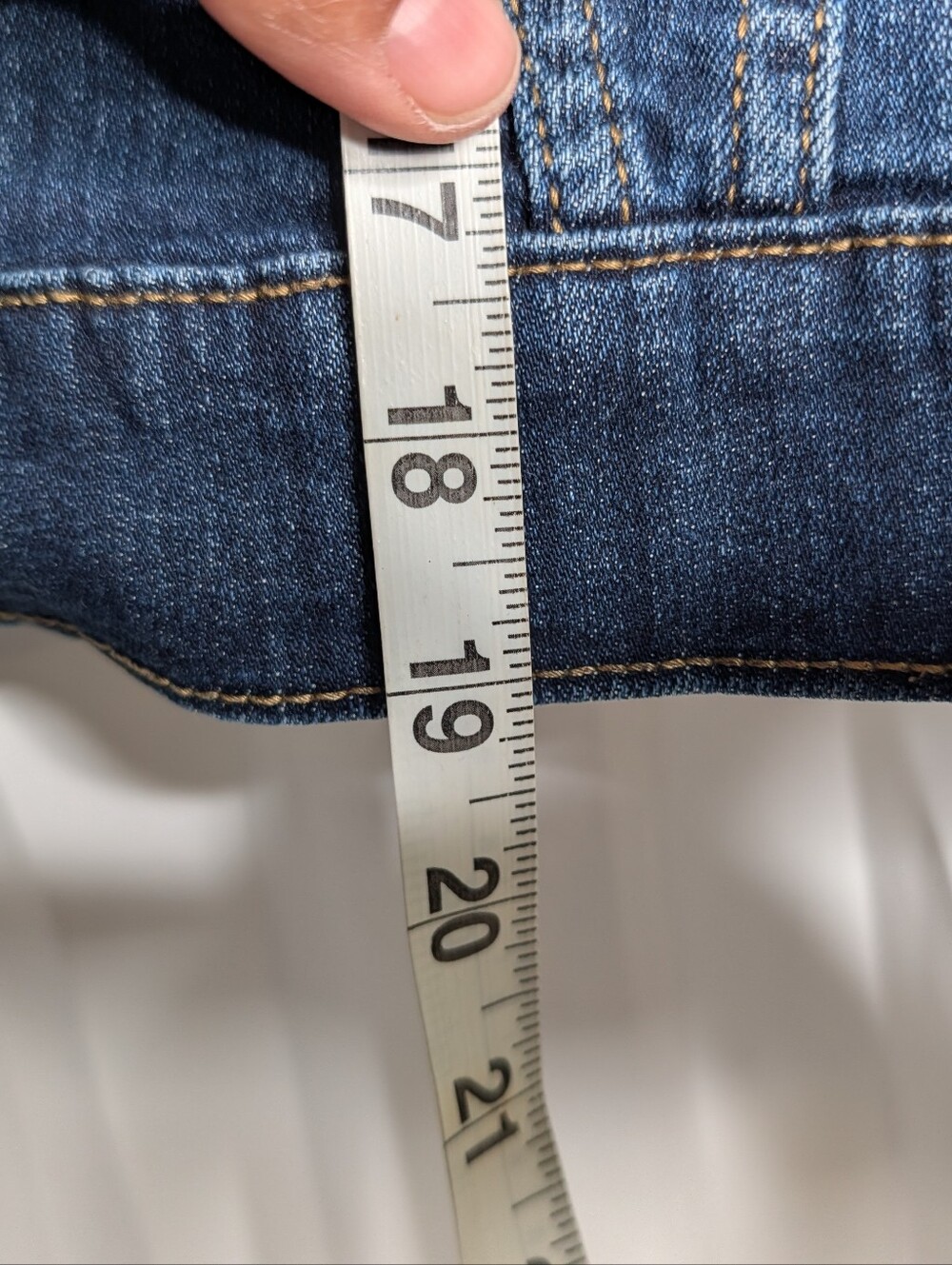 Plus Size jean Cropped Jacket - Picture 5 of 8